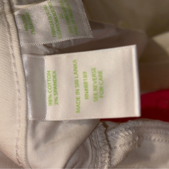 Lilly Pulitzer Aileen High Rise Jeans Pants Resort White size 10 New ($178) - Picture 9 of 11